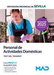 Portada de Personal de Actividades Dom&eacute;sticas. Test del temario. Diputaci&oacute;n Provincial de Sevilla