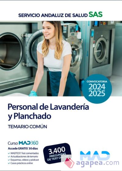 Personal de Lavandería y Planchado. Temario común. Servicio Andaluz de Salud (SAS)