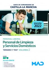 Portada de Personal de Limpieza y Servicios Domésticos. Temario y test volumen 2. Junta de Comunidades Castilla-La Mancha