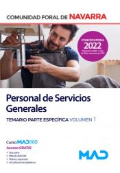 Portada de Personal de Servicios Generales. Temario parte específica volumen 1. Comunidad Foral de Navarra