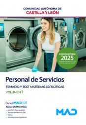 Portada de Personal de Servicios (Grupo IV Personal Laboral). Temario y Test Materias Específicas volumen 1 . Comunidad Autónoma de Castilla y León