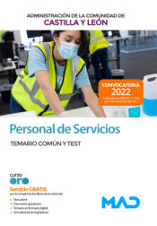 Portada de Personal de Servicios. Temario común y Test. Comunidad Autónoma de Castilla y León