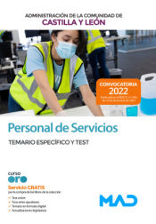 Portada de Personal de Servicios. Temario materias específicas y Test. Comunidad Autónoma de Castilla y León