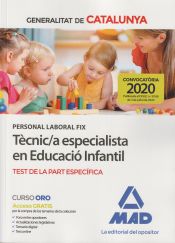 Portada de Personal laboral fix de tècnic/a especialista en educació infantil de la Generalitat de Catalunya. Test de la part específica