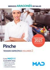 Portada de Pinche. Temario Materia Espec&iacute;fica volumen 2. Servicio Aragon&eacute;s de Salud (SALUD)