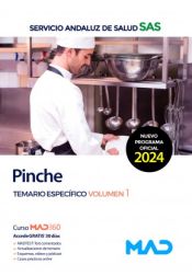 Portada de Pinche. Temario específico volumen 1. Servicio Andaluz de Salud (SAS)