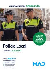 Portada de Polic&iacute;a Local de Andaluc&iacute;a. Nuevo programa (Decreto 8/2026, de 28 de enero). Temario volumen 1