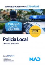 Portada de Policía Local de Canarias. Test. Comunidad Autónoma de Canarias