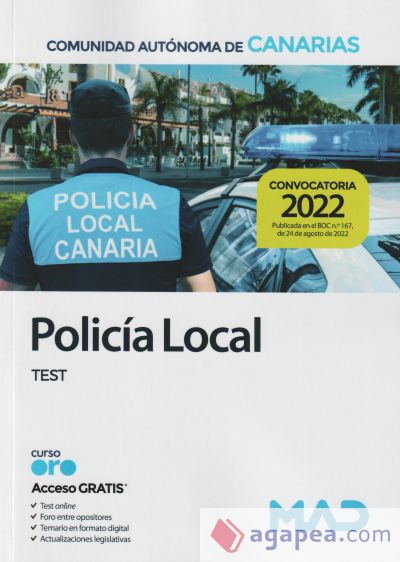 Policía Local de Canarias. Test. Comunidad Autónoma de Canarias