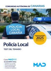 Portada de Polic&iacute;a Local de Canarias. Test del temario. Comunidad Aut&oacute;noma de Canarias