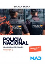 Portada de Policía Nacional Escala Básica Promoción 41. Simulacros de examen volumen 2