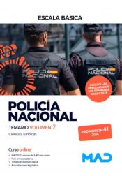 Portada de Policía Nacional Escala Básica Promoción 41. Temario volumen 2