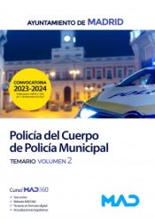 Portada de Policía del Cuerpo de Policía Municipal. Temario volumen 2. Ayuntamiento de Madrid