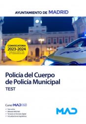 Portada de Policía del Cuerpo de Policía Municipal. Test. Ayuntamiento de Madrid