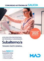 Portada de Subalterno (Agrupaci&oacute;n profesional de personal funcionario de la Administraci&oacute;n General). Temario parte general. Comunidad Aut&oacute;noma de Galicia