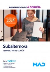 Portada de Subalterno/a. Temario Parte Común. Ayuntamiento de A Coruña