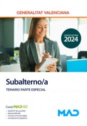 Portada de Subalterno/a. Temario Parte Especial. Generalitat Valenciana