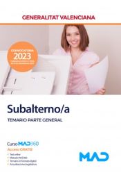 Portada de Subalterno/a. Temario parte general. Generalitat Valenciana