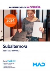 Portada de Subalterno/a. Test del temario. Ayuntamiento de A Coruña