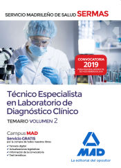 Portada de Técnico Especialista en Laboratorio de Diagnóstico Clínico del Servicio Madrileño de Salud. Volumen 2