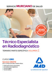 Portada de Técnico Especialista en Radiodiagnóstico del Servicio Murciano de Salud. Temario parte específica volumen 2