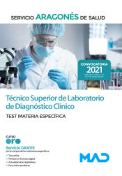 Portada de Técnico Superior de Laboratorio de Diagnóstico Clínico. Test materia específica. Servicio Aragonés de Salud (SALUD)