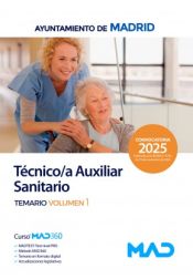 Portada de Técnico/a Auxiliar Sanitario/a. Temario volumen 1. Ayuntamiento de Madrid