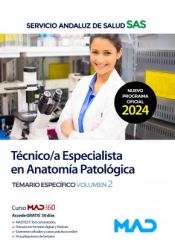 Portada de Técnico/a Especialista en Anatomía Patológica. Temario específico volumen 2. Servicio Andaluz de Salud (SAS)