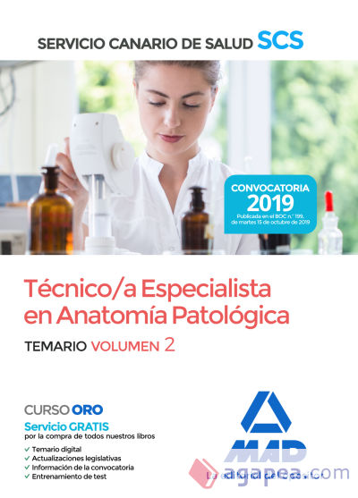 Técnico/a Especialista en Anatomía Patológica del Servicio Canario de Salud. Temario volumen 2