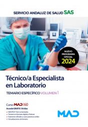 Portada de Técnico/a Especialista en Laboratorio. Temario específico volumen 1. Servicio Andaluz de Salud (SAS)