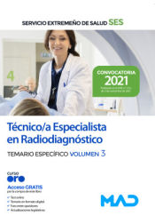 Portada de Técnico/a Especialista en Radiodiagnóstico. Temario específico volumen 3. Servicio Extremeño de Salud (SES)