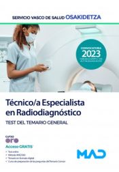 Portada de Técnico/a Especialista en Radiodiagnóstico. Test del temario general. Servicio Vasco de Salud (Osakidetza)