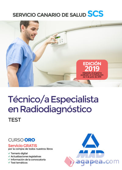 Técnico/a Especialista en Radiodiagnóstico del Servicio Canario de Salud. Test