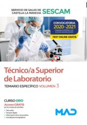 Portada de Técnico/a Superior de Laboratorio del Servicio de Salud de Castilla-La Mancha (SESCAM). Temario volumen 3