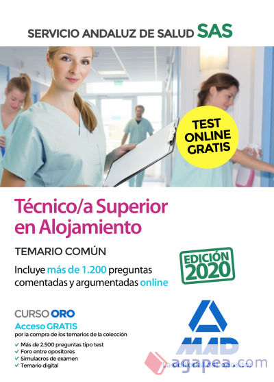 Técnico/a Superior en alojamiento del Servicio Andaluz de Salud. Temario común