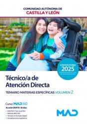 Portada de Técnico/a de Atención Directa (Grupo III). Temario materias específicas volumen 2. Comunidad Autónoma de Castilla y León