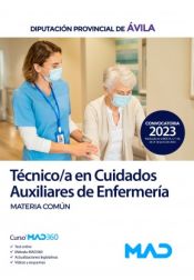 Portada de Técnico/a en Cuidados Auxiliares de Enfermería. Materia común. Diputación Provincial de Ávila