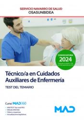 Portada de Técnico/a en Cuidados Auxiliares de Enfermería (T.C.A.E.). Test del temario. Servicio Navarro de Salud (Osasunbidea)