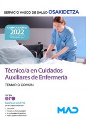 Portada de Técnico/a en Cuidados Auxiliares de Enfermería (TCAE). Temario común. Servicio Vasco de Salud (Osakidetza)