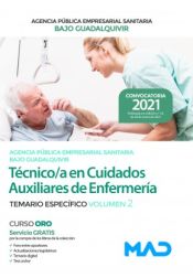 Portada de Técnico/a en Cuidados Auxiliares de Enfermería. Temario específico volumen 2. Agencia Pública Empresarial Sanitaria Bajo Guadalquivir