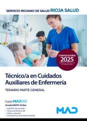 Portada de T&eacute;cnico/a en Cuidados Auxiliares de Enfermer&iacute;a. Temario parte general. Servicio Riojano de Salud (SERIS)