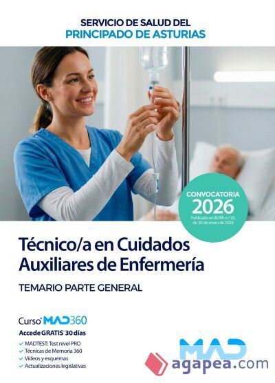 Técnico/a en Cuidados Auxiliares de Enfermería. Temario parte general. Servicio de Salud del Principado de Asturias (SESPA) Técnico/a en Cuidados Auxiliares de Enfermería. Temario parte general. Servicio de Salud del Principado de Asturias (SESPA)