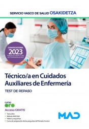 Portada de Técnico/a en Cuidados Auxiliares de Enfermería. Test de repaso. Servicio Vasco de Salud (Osakidetza)