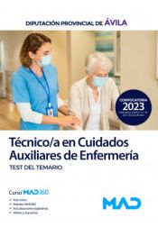 Portada de Técnico/a en Cuidados Auxiliares de Enfermería. Test del temario. Diputación Provincial de Ávila