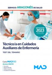 Portada de Técnico/a en Cuidados Auxiliares de Enfermería. Test del temario. Servicio Aragonés de Salud (SALUD)