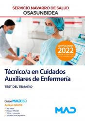 Portada de Técnico/a en Cuidados Auxiliares de Enfermería. Test del temario. Servicio Navarro de Salud (Osasunbidea)