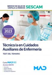 Portada de Técnico/a en Cuidados Auxiliares de Enfermería. Test del temario. Servicio de Salud de Castilla-La Mancha (SESCAM)