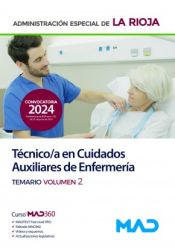 Portada de Técnico/a en Cuidados Auxiliares de Enfermería de la Administración Especial. Temario volumen 2. Comunidad Autónoma La Rioja