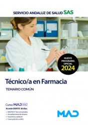 Portada de Técnico/a en Farmacia. Temario común. Servicio Andaluz de Salud (SAS)