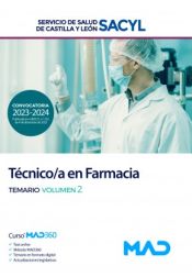 Portada de Técnico/a en Farmacia. Temario volumen 2. Servicio de Salud de Castilla y León (SACYL)